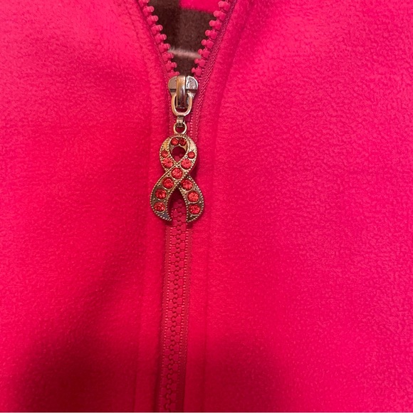 Avon Women’s Breast Cancer Crusade Fleece Jacket Medium - Picture 5 of 10